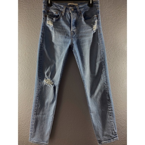 Levi’s Wedgie Fit Straight Leg High Waisted Jeans - Picture 5 of 14